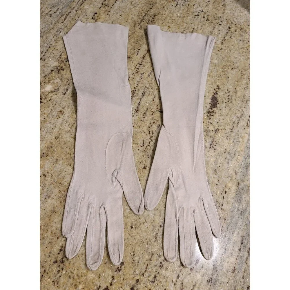 Vintage Size S Gray Suede Leather Formal 16